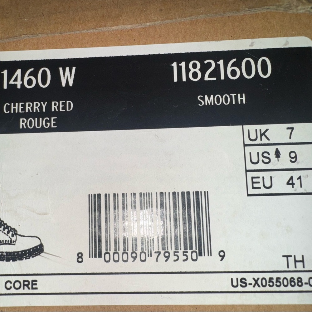 Cherry Red 1460 Smooth Boots